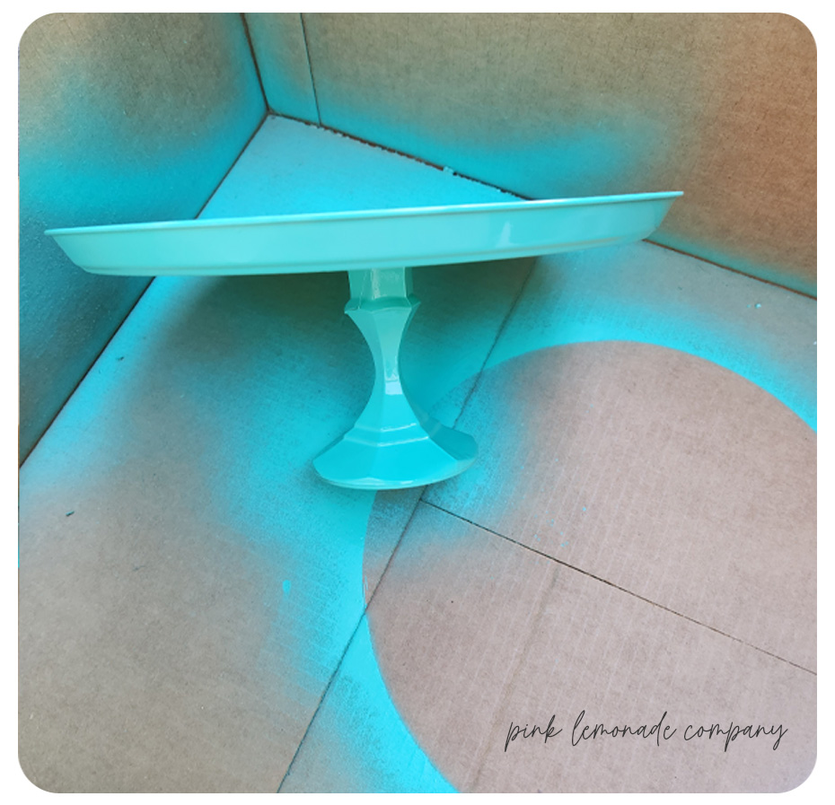 cake stand spray paint in box Pink Lemonade Company